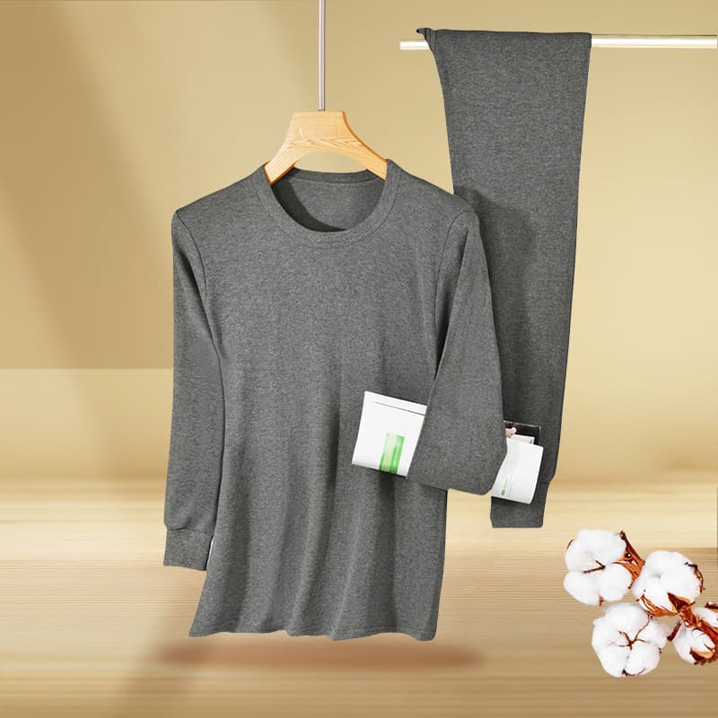 Pure cotton autumn clothes and long trousers men's suits pure cotton new winter sweaters and trousers cotton sweaters thermal underwear for women