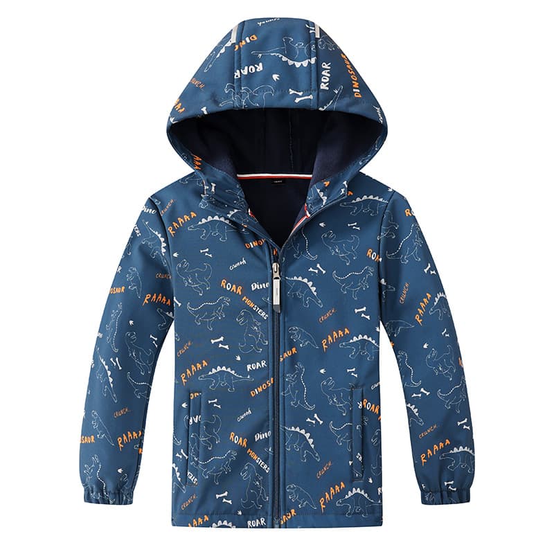 Softshell Children's Windbreaker for Spring/Autumn/Winter, Boys' Outdoor Adventure Jacket, Windproof and Warm Outerwear