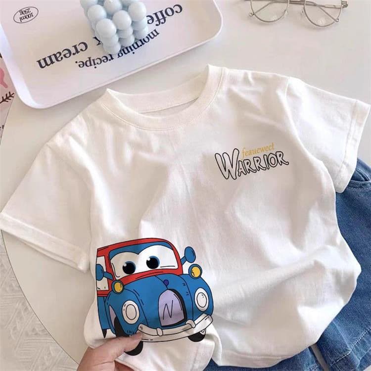 Children's summer pure cotton short-sleeved T-shirt 2025 new medium and large children's casual versatile half-sleeved children's cool tops