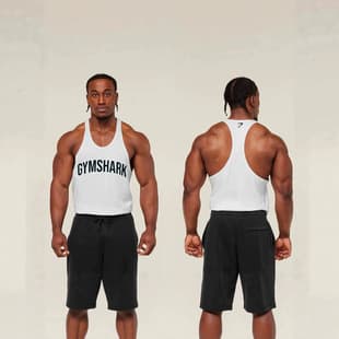 GYMSHARK New Men's Slim Fit Sports Running Fitness Basketball Quick-Dry Stretch Sleeveless Vest