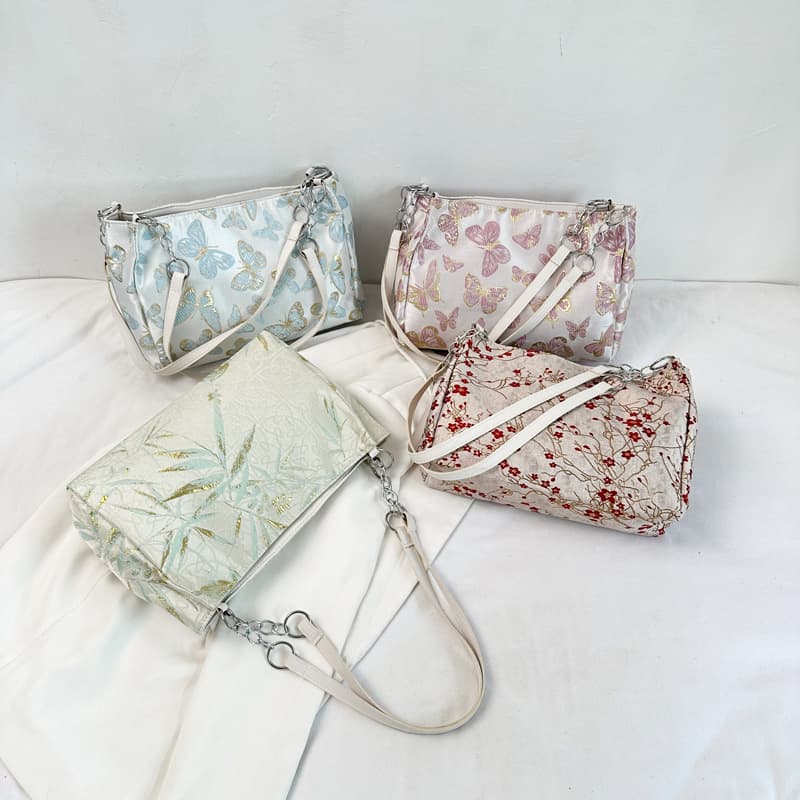 New Chinese Style Women's Bag Fashion Retro Shoulder Bag Daily Commute Versatile Crossbody Bag Stylish Girl Tote Bag