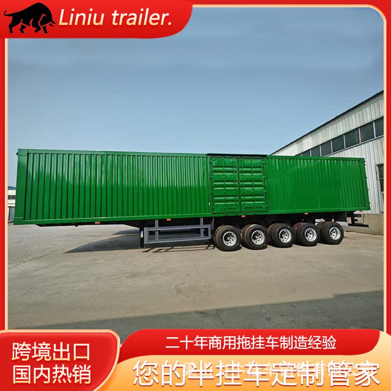 Cross-Border Supply of Box Container Semi-Trailers, Side Curtain Tarpaulin Semi-Trailers, Exhibition Wing Container Semi-Trailers, Trucks