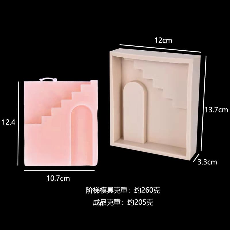 Creative Geometric Cube Aromatherapy Plaster Candle Silicone Mold DIY Handmade Soap Mold Home Decoration