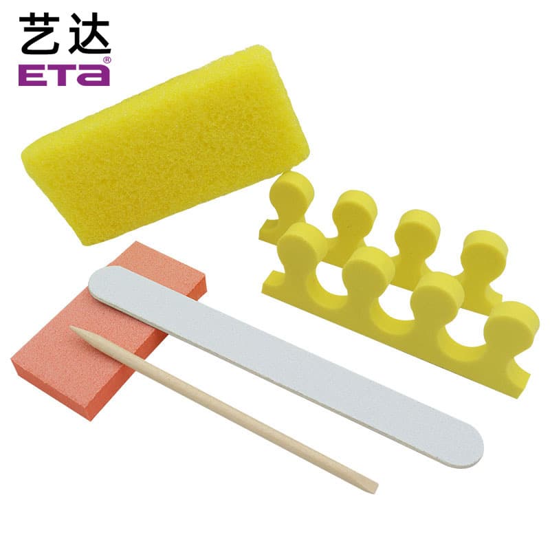 Disposable Manicure Pedicure Kit Pumice Stone 5-Piece Set