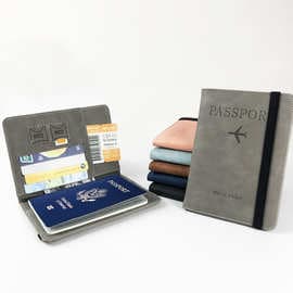 Cross-border Best Seller RFID Passport Holder PU Leather Multi-functional SIM Card Document Case Passport Cover