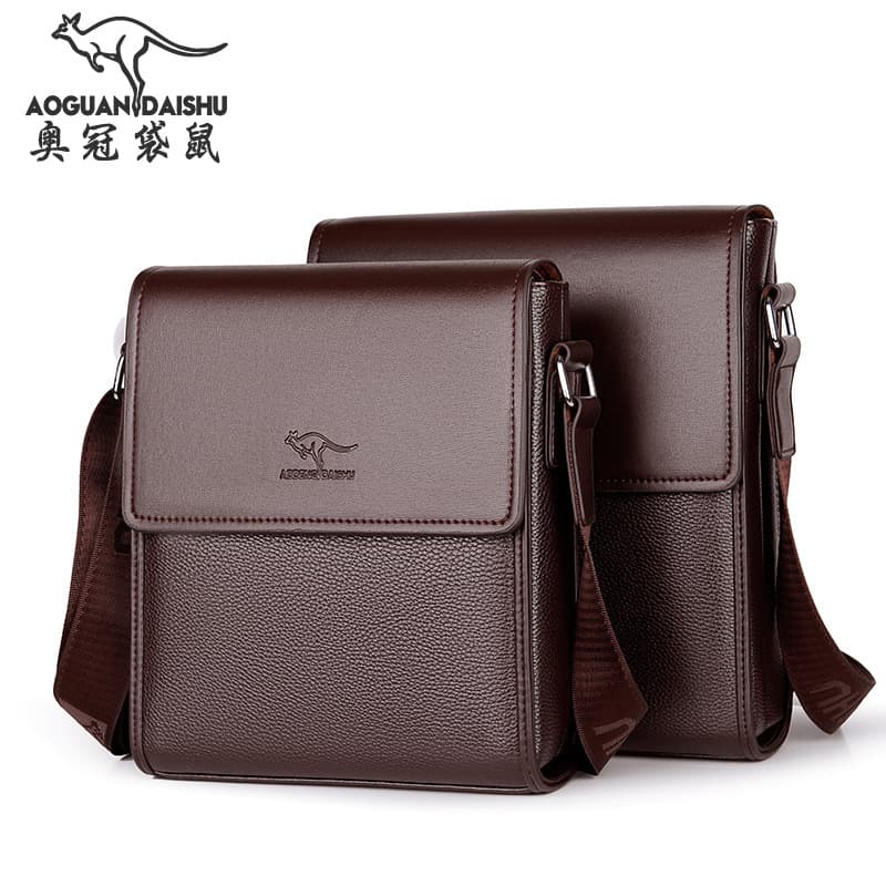 Genuine Men's Shoulder Bag New Business Bag Fashionable Men's Bag Trendy Casual Men's Crossbody Backpack