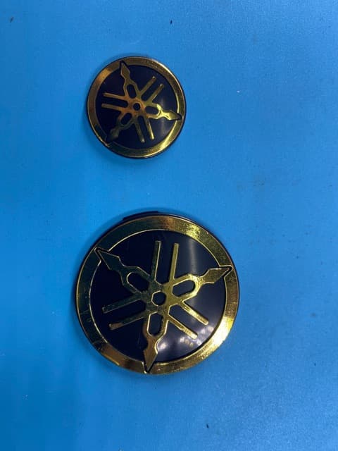 3D ABS Emblem Sticker for Yamaha TMAX NMAX Front Dashboard, Round Badge 3cm Modification Part