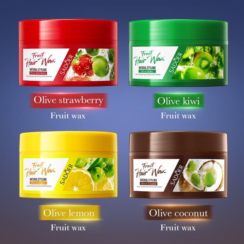 Full English SADOER olive coconut fruit hair wax fixed hairstyle hair mud silver gray dynamic hair wax cross-border foreign trade