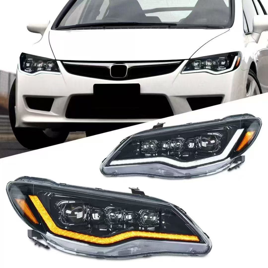 LED Headlight Assembly for 2005-2012 Honda Civic FD2 (8th Generation) Modification