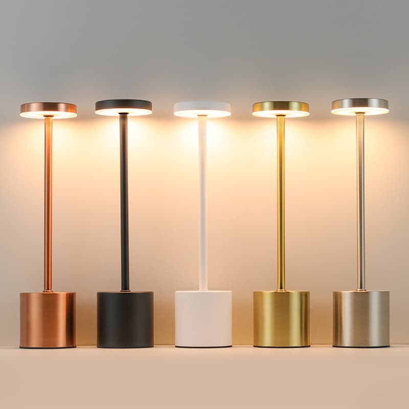 Cross-border Full Metal Rechargeable Dining Bar UFO Table Lamp Ambiance Light Outdoor Camping Light Metal Touch Lamp