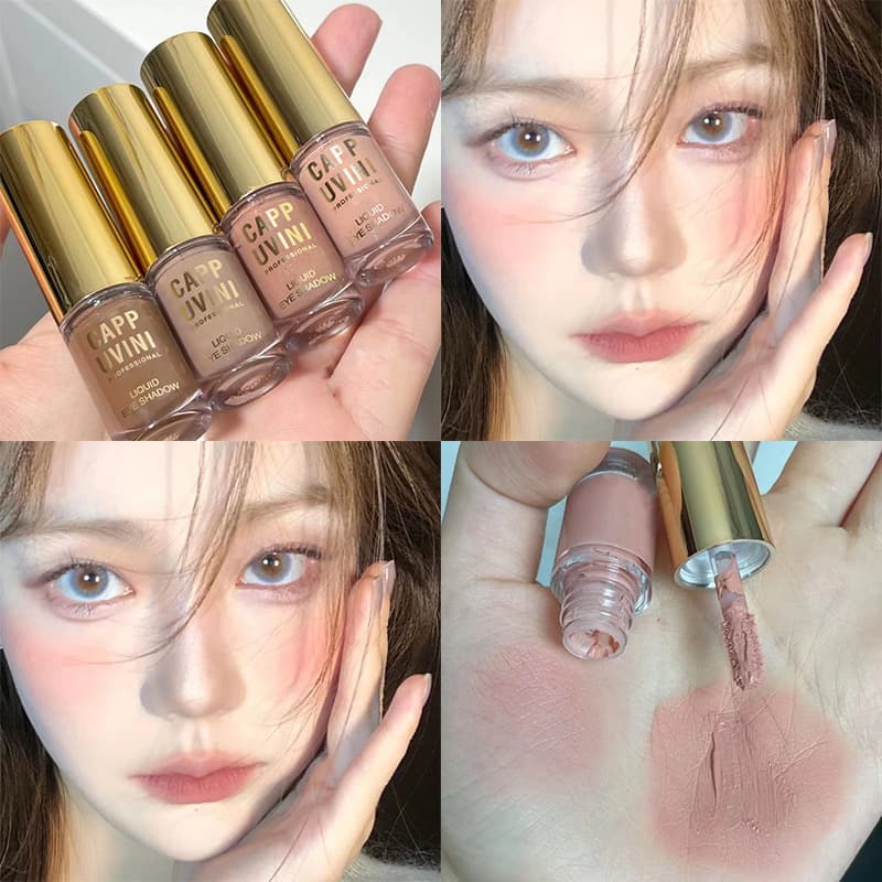Elegant Foggy Liquid Matte Eyeshadow High Aesthetic Value Long-lasting Single-color Base Coat Taurus Eyeshadow Liquid