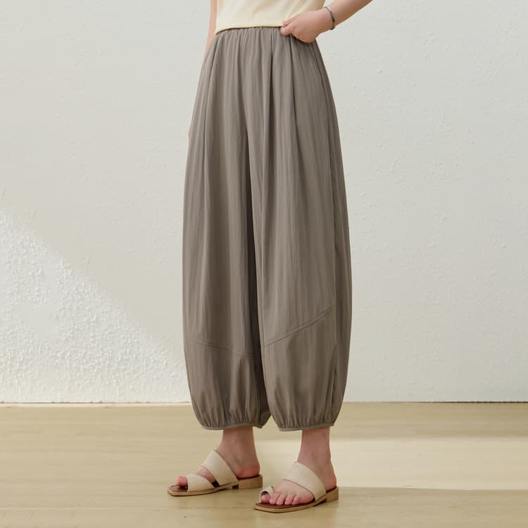 Balloon Pants Casual Comfortable Cropped Pants Xianlixiu Plus Size Women's Curved Pants for Plus Size Women 2026 Summer New Arrival