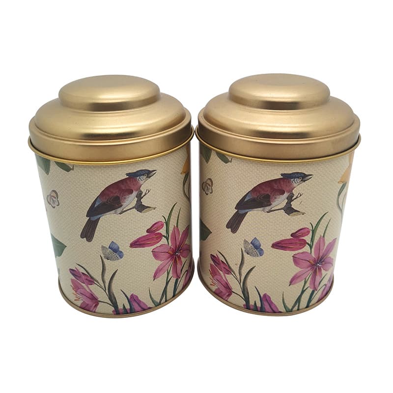 Custom Small Round Tin Can with 90mm Diameter, Round Mushroom Lid, Scented Tea Packaging, Convex Lid, Tea, Sugar-Free Food Tin Can