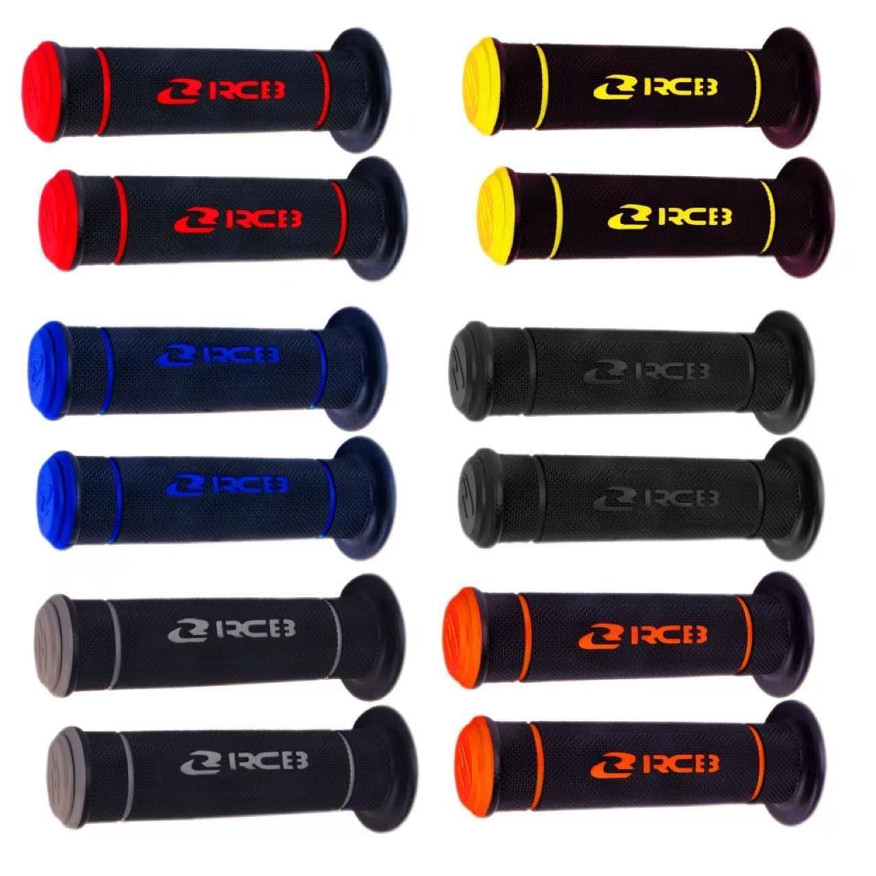 Factory Wholesale Motorcycle Modified Handlebar Grips, Motorcycle Handlebar Rubber, Universal RCB Anti-Slip Handlebar Grips