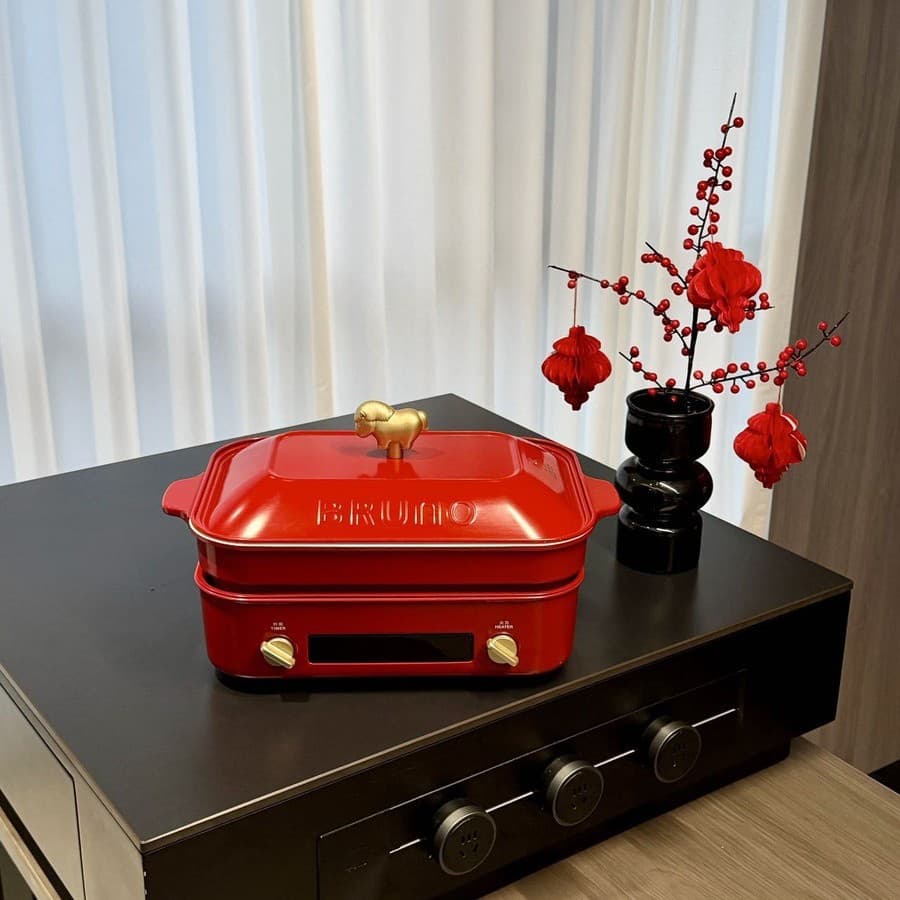 BRUNO Second Generation Multi-Function Pot, Hot Pot, Electric Cooker, Dual-Flavor Pot, Steamer, Boiler, Grill, All-in-One Electric Steamer