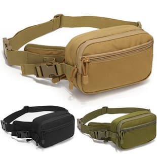 Outdoor Tactical Waist Bag, Multi-functional Waterproof Waist Pouch for Cycling, Field CS Combat Waist-mounted New Gun Bag