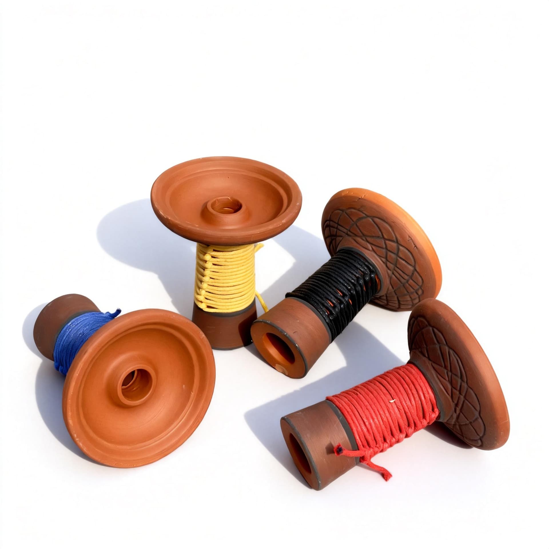 Cross-Border Trade Factory Source Arabic Hookah Rope Medium Hole Russian Ceramic Hookah Bowl HOOKAH Water Pipe Bowl