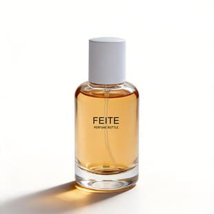 In Stock 50ml Cylindrical Perfume Bottle, Clear Glass, Snap-On Fine Mist Spray Perfume Bottle