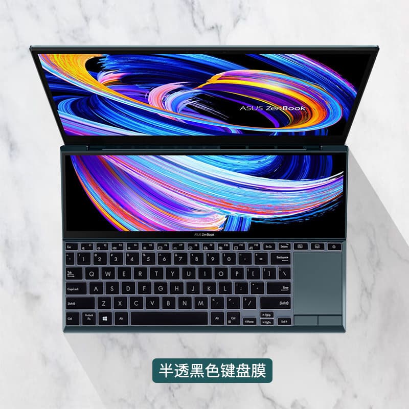 ASUS ZenBook Duo Keyboard Cover Soft Silicone 14-inch 11th Gen Core UX4100EA Laptop
