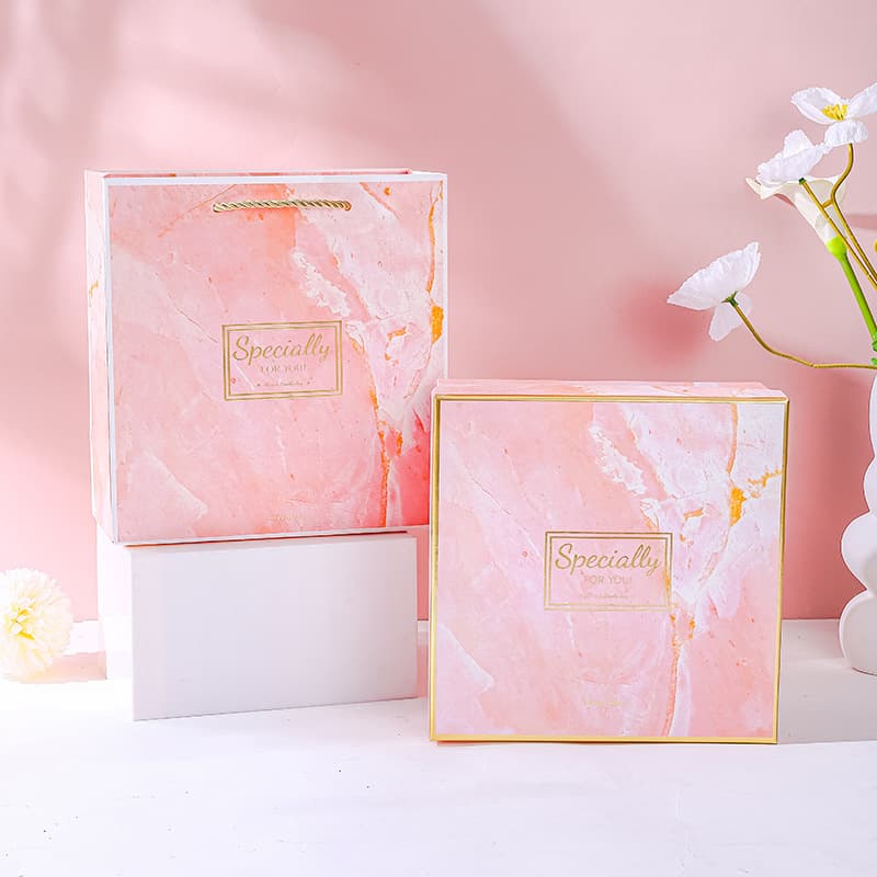 Wedding Favor Gift Box Empty Box Premium Large Size Ins Style Valentine's Day Square Handbag Gift Packaging Box