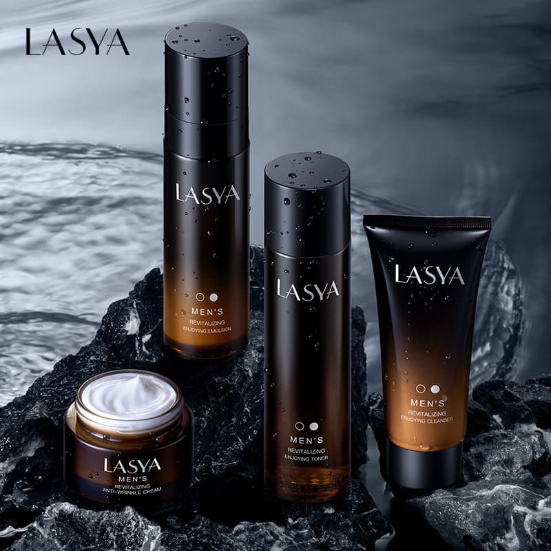 (Set) LASYA Men's Multi-Effect Revitalizing 4-Piece Set + Tote Bag