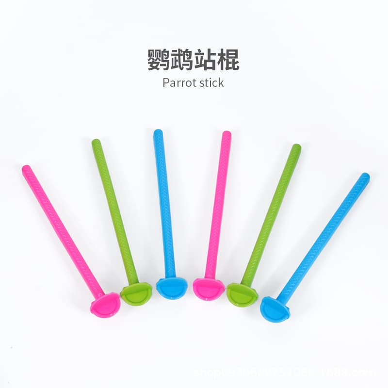 Plastic bird stand pole, washable and non-deformable, parrot grinding claw and beak grinding stick, perching toy, standing pole, birdcage accessories, supplies