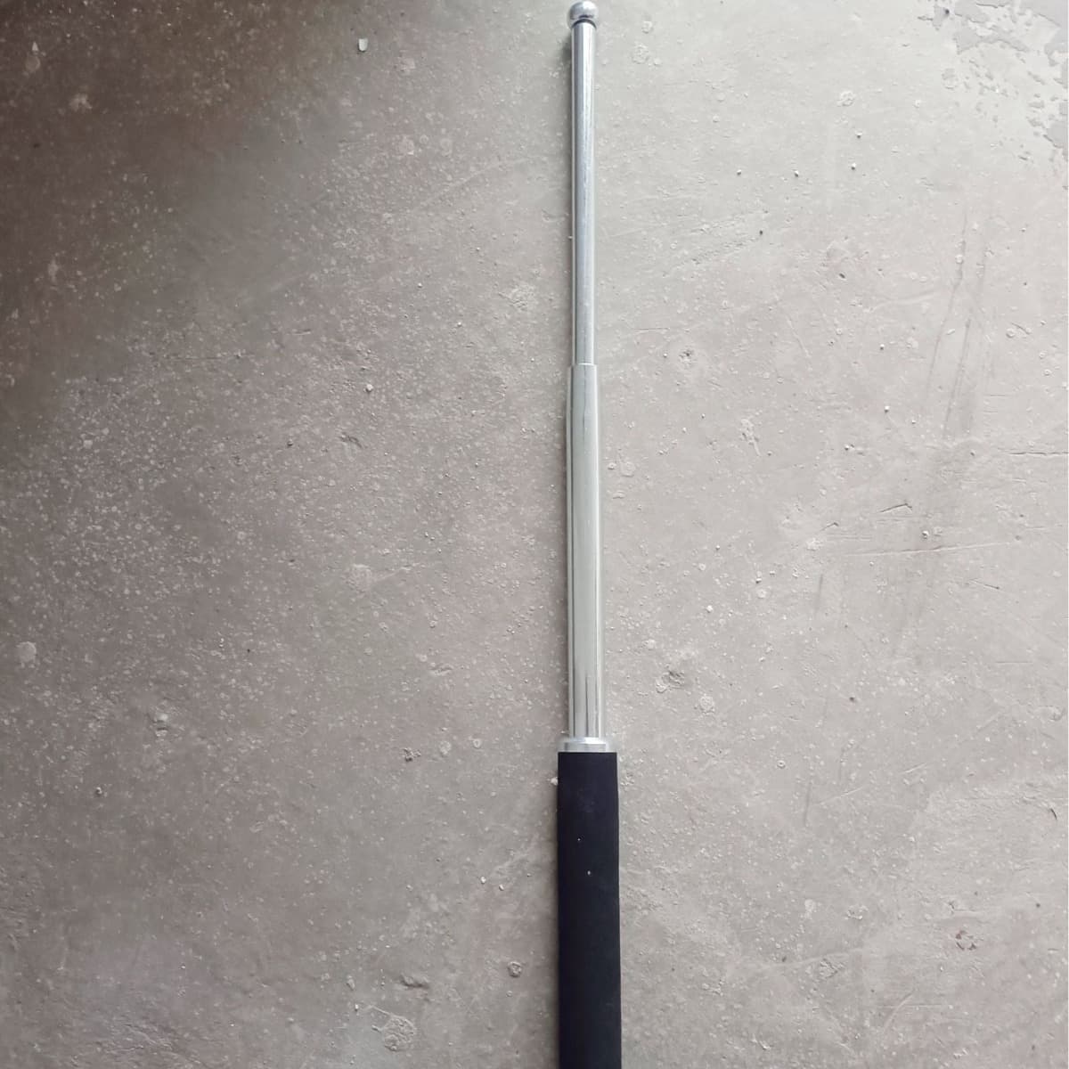 Tactical Solid Metal Telescopic Baton Self-Defense Weapon Retractable Stick Three-Section Rod Car Safety Tool
