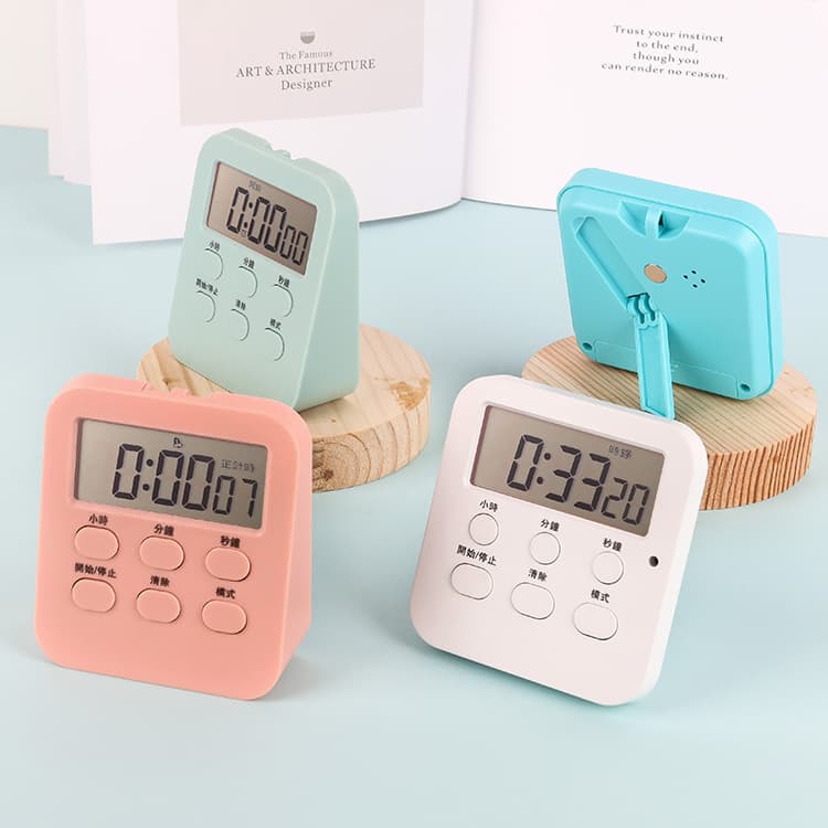 Household Kitchen Baking Timer Minimalist Electronic Alarm for Student Study Time Management
