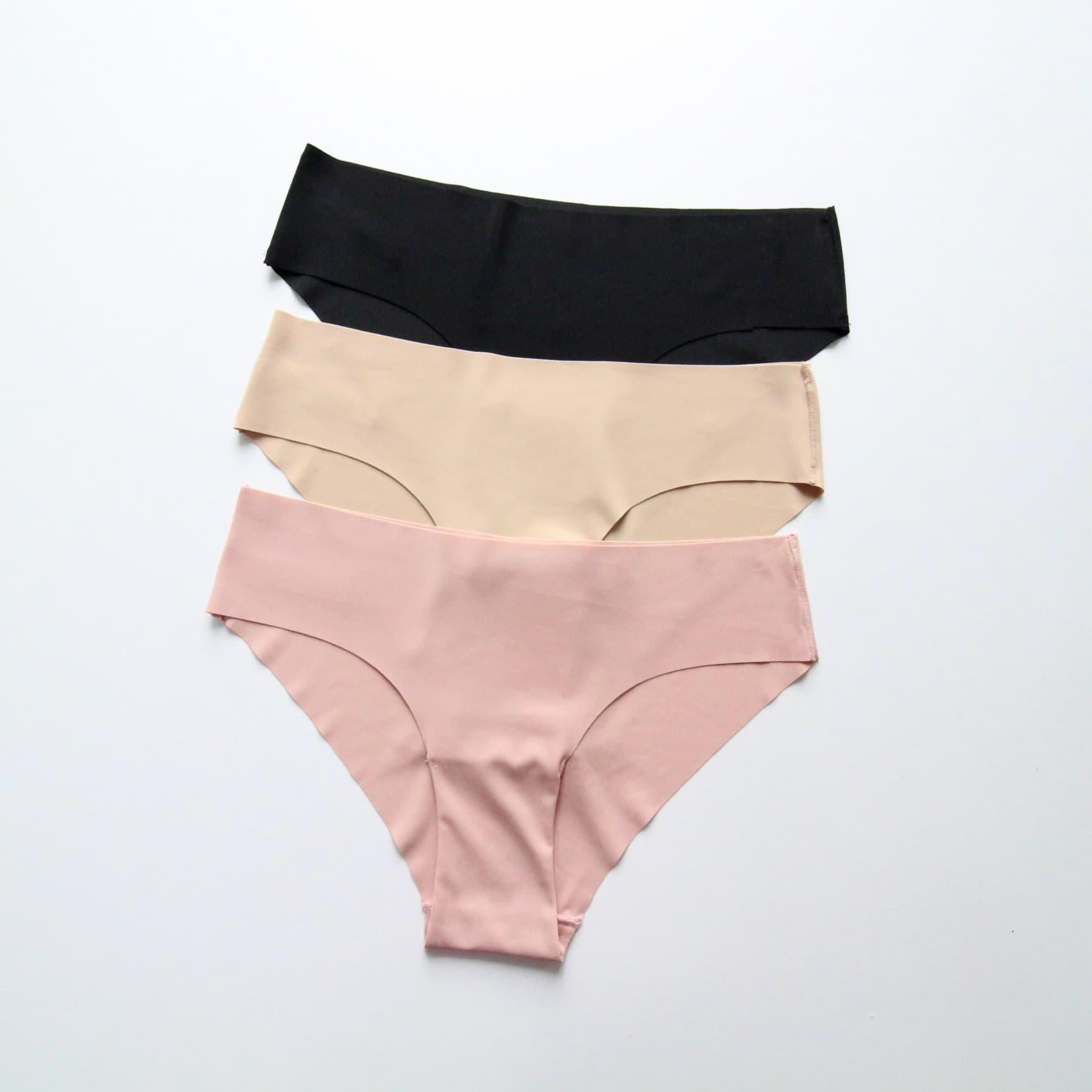 Wholesale Plus Size Simple Cotton Crotch Triangle Panties Breathable Ice Silk Seamless Low Waist Underwear Women Shorts