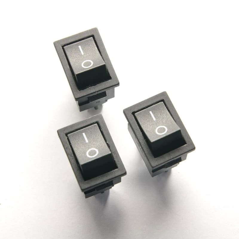 3A square switch button rocker switch hotel restaurant table lamp floor lamp key switch lighting accessories DIY
