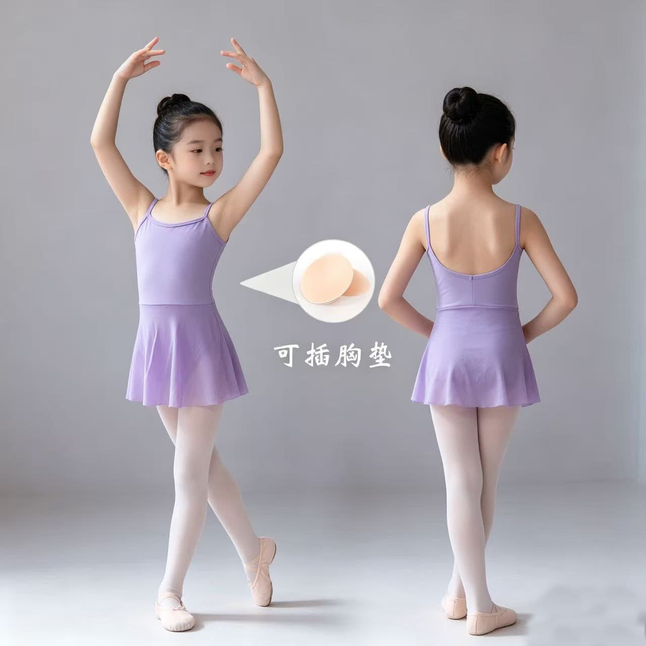 Children's Suspender Dance Dress Girls' Practice Wear Summer Ballet Skirt Chinese Dance Figure Dress Mesh Tutu for Girls