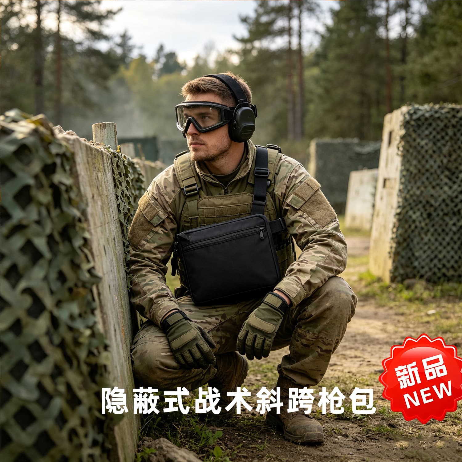 New Tactical Crossbody Bag Concealed Small Gun Bag Minimalist Casual Single Shoulder Bag Nylon Durable In Stock Wholesale
