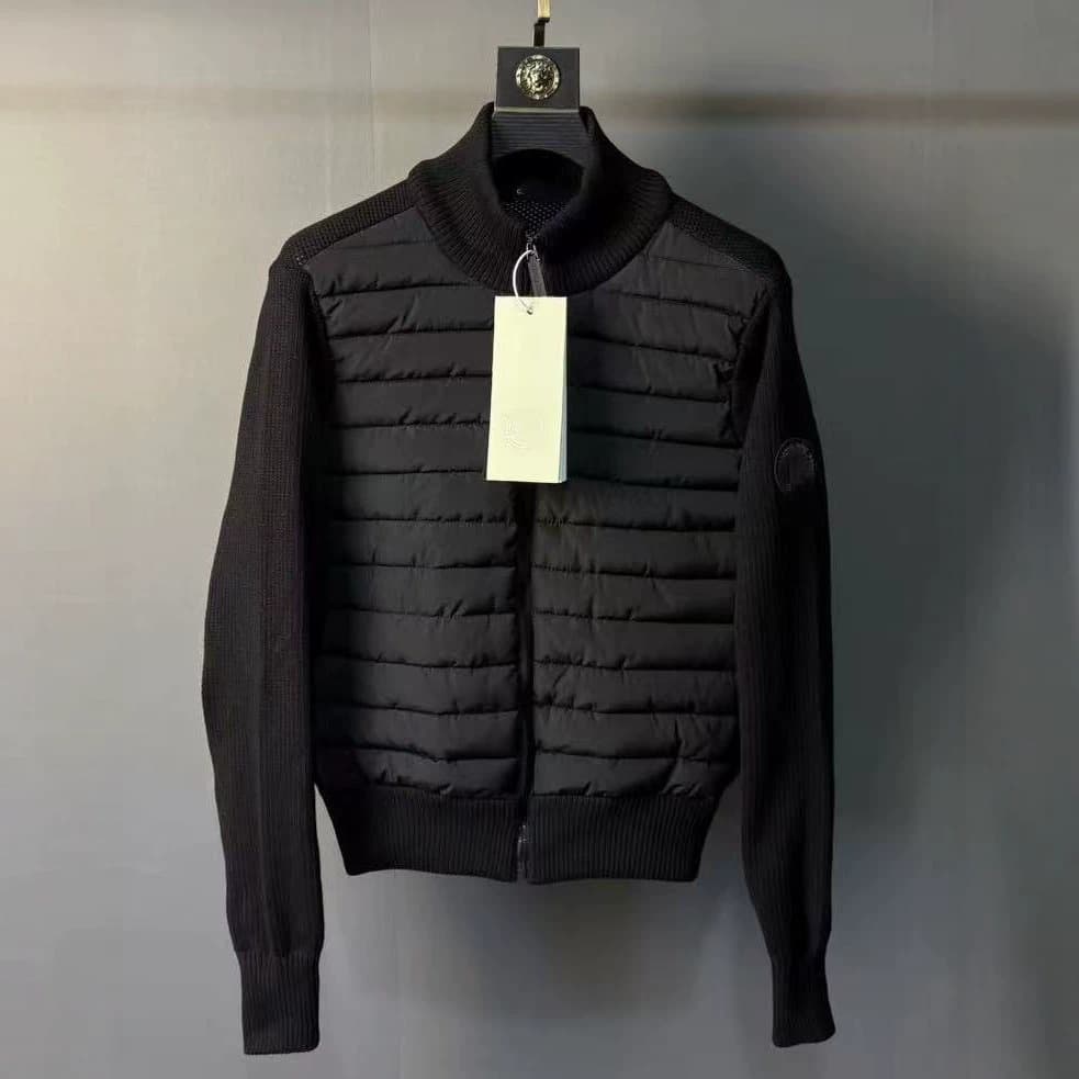 European Best-Selling Men's Jacket 2026 Winter Full-Zip Down Knit Coat Canada Same Style
