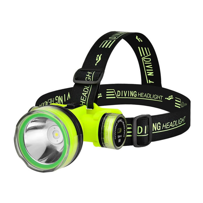 New Outdoor Fixed-Focus Diving Headlamp High Brightness Head-Mounted Lighting Long Battery Life Diving Head Gear Headlamp