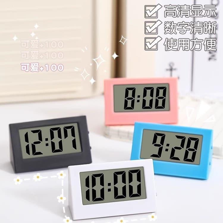 Mini Desktop Clock Ins Style Digital Time Display Student Desk Decoration Simple LED Electronic Clock