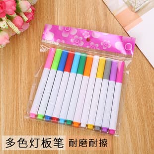 Colored Liquid Chalk, Dust-Free Erasable LED Fluorescent Board Pen, Children's Graffiti Drawing Blackboard Pen Factory Wholesale