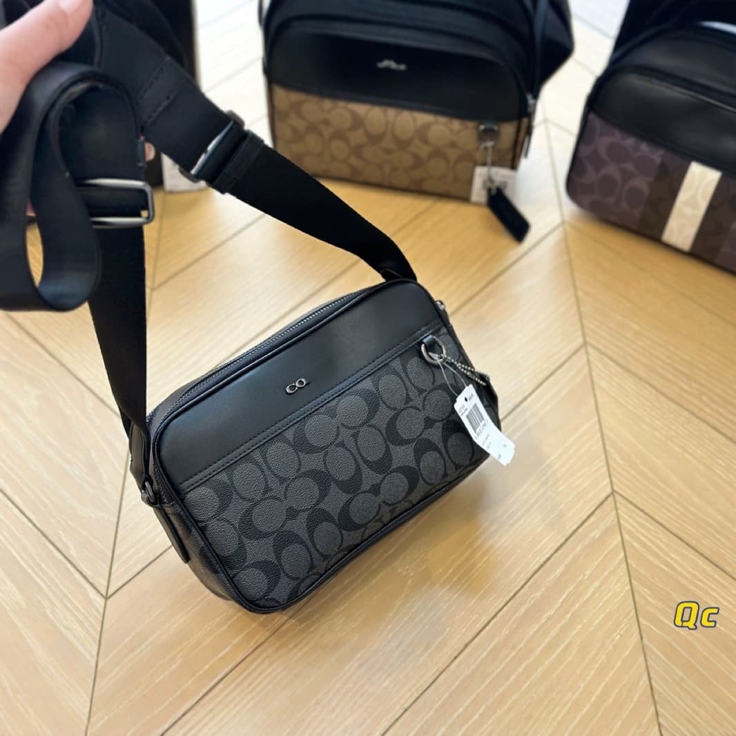 C-Home Men's Single Shoulder Crossbody Bag Simple Casual Travel Bag Men's Bag with Gift Box Backpack Chest Bag