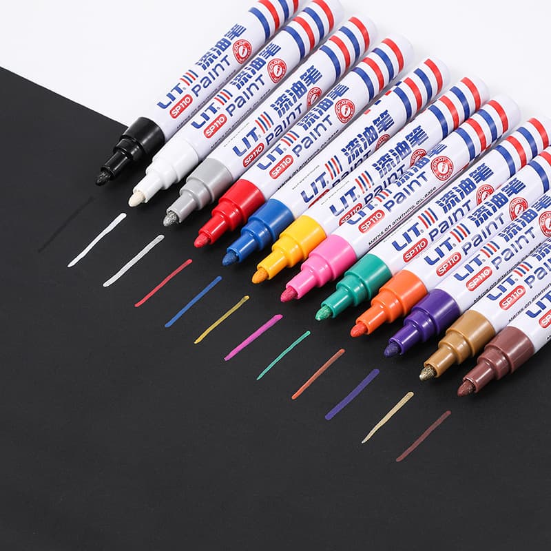 Paint Marker 12 Colors Permanent Quick-Drying Oil-Based Markers for Touch-Up, Tire Pens, Best Seller