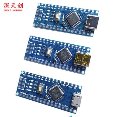 Compatible with 2014 version nano V3.0 ATMEGA328P improved version, no solder board, no wiring.