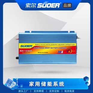 SUOER Intelligent Three-Stage Protection Charger 12V Lead-Acid Battery Dedicated Car Battery Charger