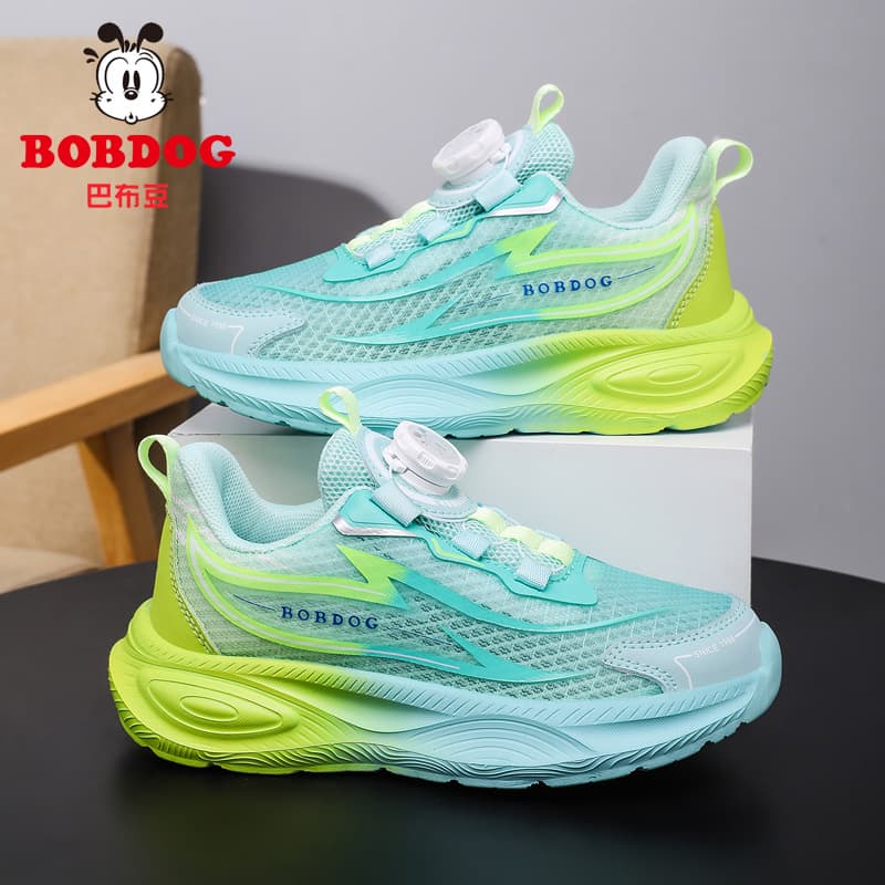 Babudou Boys' Shoes 2026 New Summer Single Mesh Shoes Breathable Mesh Children's Sports Shoes for Older Kids