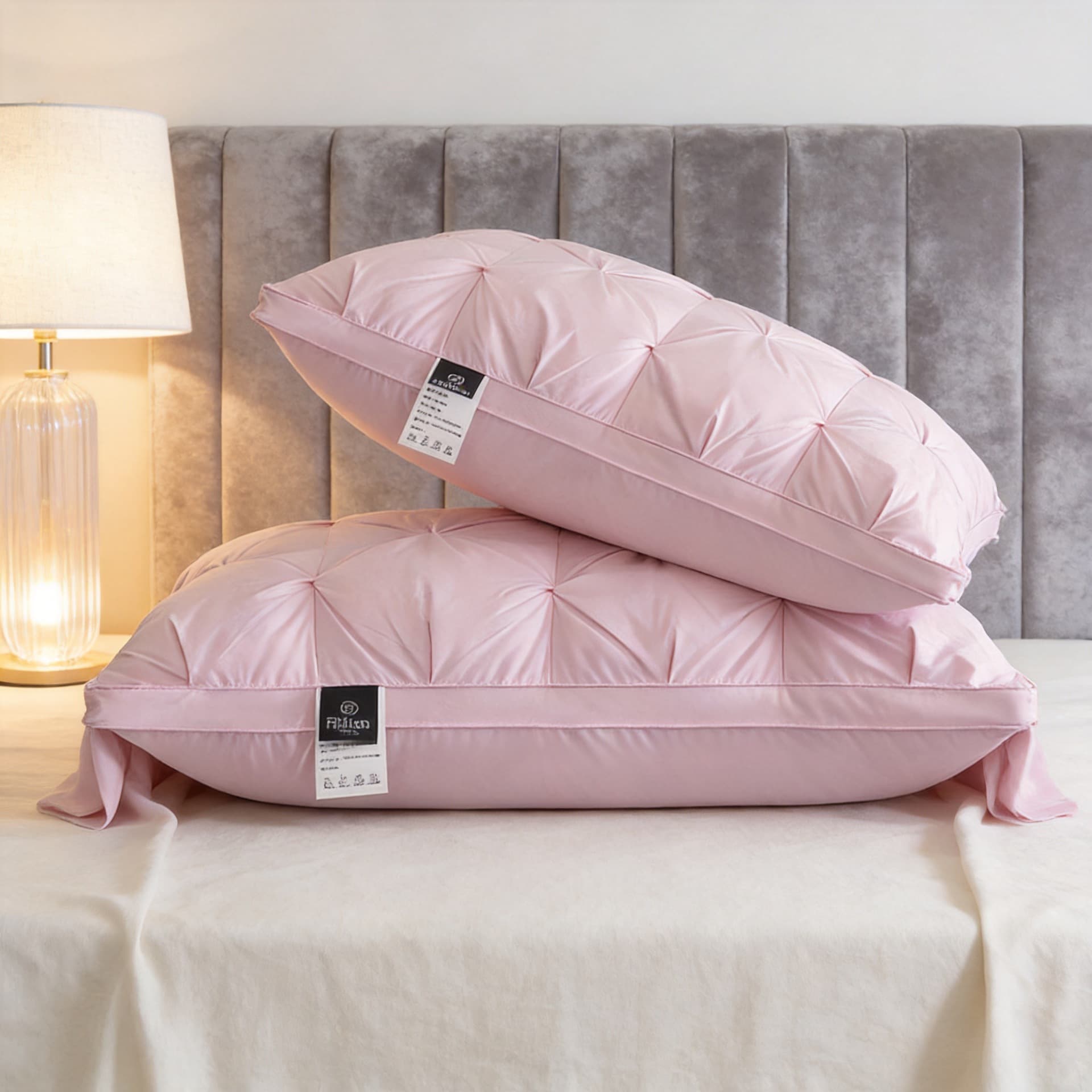Luxury Hilton Five-Star Hotel Premium Down Pillow 95% White Goose Down Neck Protection Pillow Core High Pillow for Adults