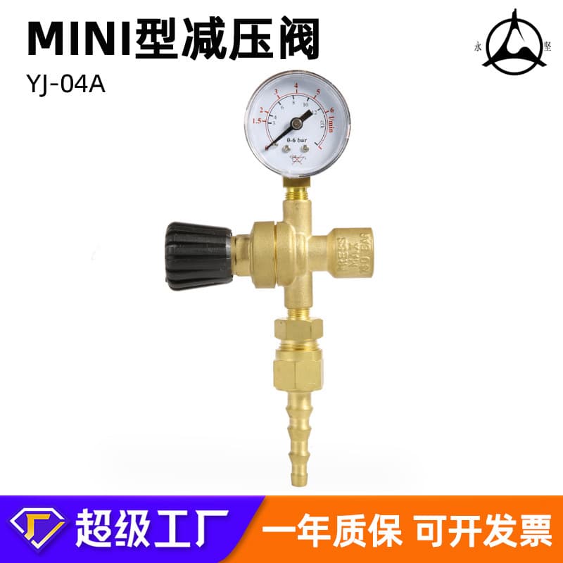 Manufacturer Supply Mini Argon/CO2 Pressure Regulator Gauge 36V/220V MIG Welding Regulator