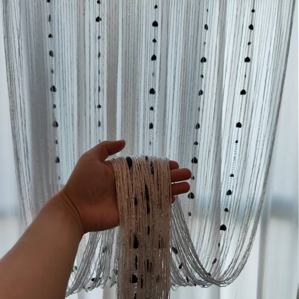 Beaded Door Curtain Peach Heart Shape Bead Curtain Blackout Curtain Partition Curtain Porch Curtain Suitable for Bedroom Living Room