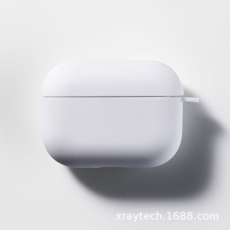 Matte white TPU material earphone case for AirPods Pro, compatible with Apple AirPods 1/2/3.