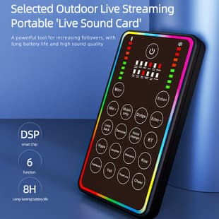 BOX13 Kit Phone Sound Card for Singing, Outdoor Live Streaming, Recording, Karaoke, Voice Acting