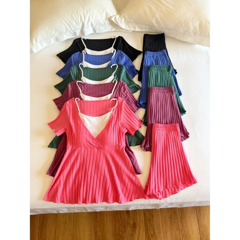 Sweet Princess Sleepwear Set for Women with Built-in Pads, Summer Cotton, Sexy Loungewear, Cross-border E-commerce Influencer Live Stream