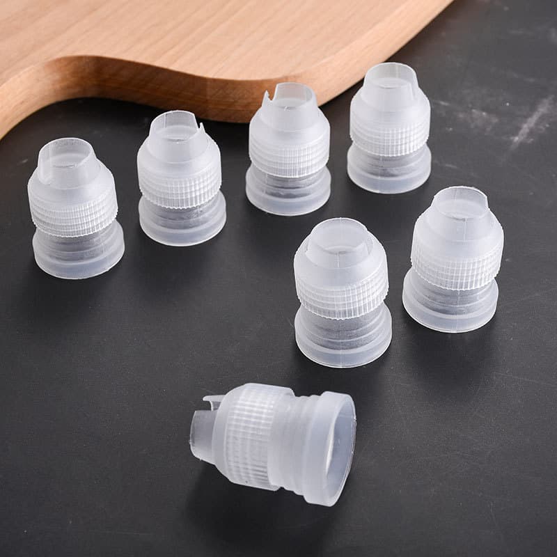 Small Cake Nozzle Adapter Plastic Piping Bag Converter Pastry Bag Connector Baking Tool