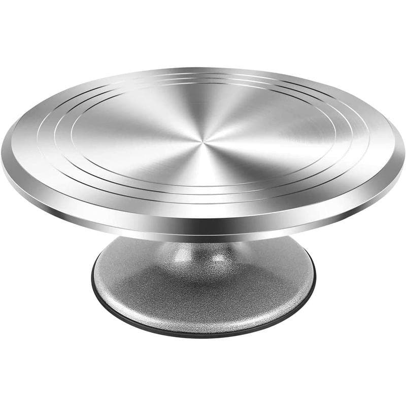 2025 New Cross-border Drop Shipping Christmas Halloween 12-Inch Aluminum Alloy Rotating Cake Stand