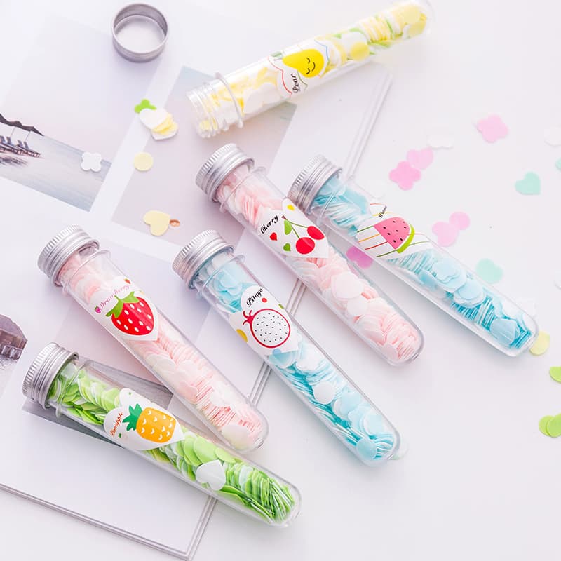 Portable Hand Soap Sheets for Students and Children, Disposable Travel Mini Petal Soap Slices in Tube Packaging